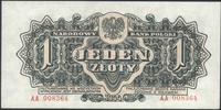 1 złoty 1944, "obowiązkowym", seria AA, ciekawsz