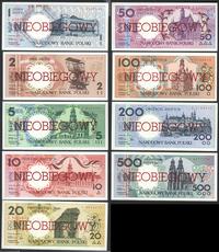 zestaw banknotów niewprowadzonych do obiegu emis
