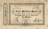milion marek 21.08.1923, pieczęć magistratu i po