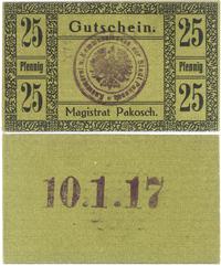 25 fenigów 10.01.1917, na stronie odwrotnej piec
