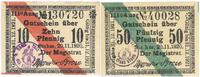 lot 10 i 50 fenigów 20.11.1920, pieczęć magistra