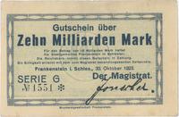 10 miliardów marek 30.10.1923, Seria G, numeracj