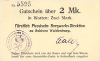 2 marki, Fürstlich Plessische Bergwerks-Direktio