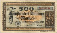 500 milionów marek 10.1923, bardzo ładne