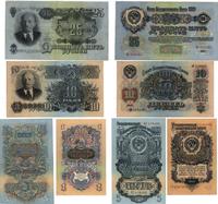 zestaw 1, 5, 10, 25 rubli 1947, wszystkie bankno