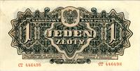 1 złoty 1944, "...obowiązkowym", seria CT, Miłcz