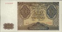 100 złotych 1.08.1941, Ser. D, piękne, Miłczak 1