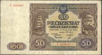 50 złotych 15.05.1946, seria K, Miłczak 128b