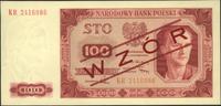 100 złotych 1.07.1948, WZÓR, seria KR, piękne, M