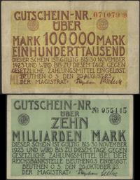100.000 i 10 miliardów marek 20.08.1923 i 26.10.