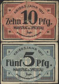 5 i 10 fenigów 1917, ważne do 31.12.1918, seria 