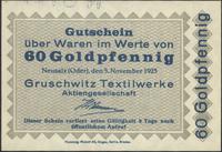 60 goldfenigów 25.10.1923