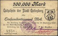 100 000 marek 11.08.1923, pieczęć i faksymile