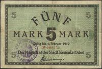 5 marek, ważny do 1.02.1919, pieczęć magistratu