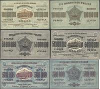 zestaw 500 000, 50 mln, 100 mln. rubli 1923, 192