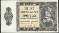 1 złoty 1.10.1938, seria IK, bardzo ładny, ale p