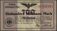 100 milionów marek 27.09.1923, pieczęć magistrat