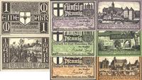 3 x 50 fenigów i  1 marka 11.07.1920, 3 x 50 fen