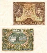 100 złotych 9.11.1934, seria BE., naturalnie pof