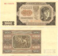 500 złotych 1.07.1948, seria BZ, Miłczak 140d