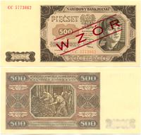 500 złotych 1.07.1948, seria CC, idealne, Miłcza