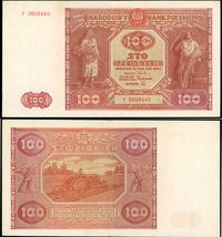 100 złotych 15.05.1946, Seria F, złamany w połow