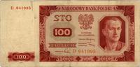 100 złotych 1.07.1948, seria D, Miłczak 139a