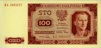 100 złotych 1.07.1948, seria KA, Miłczak 139f