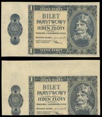 1 złoty 01.10.1938, obustronny przesunięty druk 