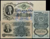 zestaw 5, 10, 100 rubli 1947, 5 rubli (III) lekk