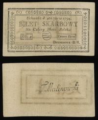 4 złote polskie 04.09.1794, seria 1-E, ślad po p