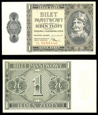 1 złoty 1.10.1938, seria IL, piękne, Miłczak 78b