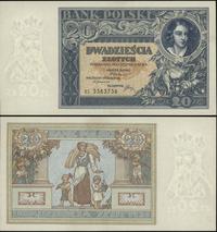 20 złotych 20.06.1931, seria BS., bardzo ładny, 