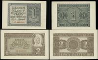1 i 2 złote 01.08.1941, 1 złoty seria AA (I/I-) 