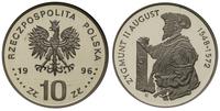 10 złotych 1996, PR68, Zygmunt II August - półpo