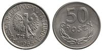 50 groszy 1965, Warszawa, aluminium, wyśmienite 