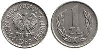 1 złoty 1969, Warszawa, aluminium, bardzo ładne 