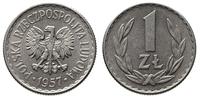 1 złoty 1957, Warszawa, bardzo ładnie zachowane,