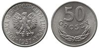 50 groszy 1957, Warszawa, wyśmienicie zachowane,