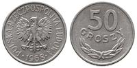 50 groszy 1968, Warszawa, aluminium, rzadkie, Pa