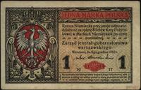 1 marka polska 09.12.1916, "...jenerał..." Seria