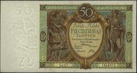 50 złotych 1.09.1929, Ser. ET. 1848313, bardzo ł