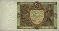 50 złotych 1.09.1929, Ser. ET. 1848312, bardzo ł