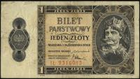 1 złoty 1.10.1938, Seria IŁ, Miłczak 78b