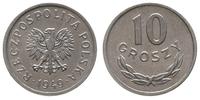 10 groszy 1949, Warszawa, aluminium, bardzo ładn