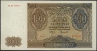 100 złotych 1.08.1941, seria D, niewielkie ugięc