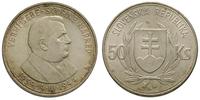 50 koron 1944, prezydent - Józef Tiso, srebro "7