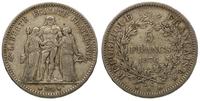 5 franków 1876/A, Paryż, patyna