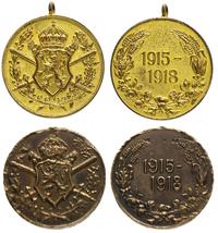 Medal pamiątkowy Wojny 1915-1918, brąz i brąz zł