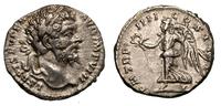 denar 196-197, Rzym, Uskrzydlona Wiktoria kroczą